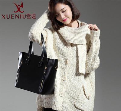 2014秋冬歐版新款純色兩穿羊毛衫 時尚與實(shí)用的針織經(jīng)典